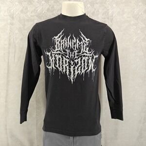 Bring Me The Horizon Long Sleeve Mens Size M Black Graphic Band Tee Metalcore